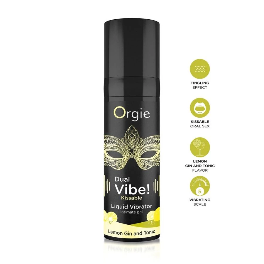Gel d'excitation Dual Vibe Lemon Gin Tonic Liquid Vibrator Gel d'excitation Dual Vibe Lemon Gin Tonic Liquid Vibrator