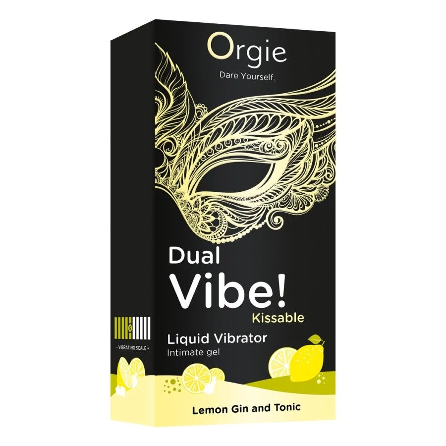 Gel d'excitation Dual Vibe Lemon Gin Tonic Liquid Vibrator