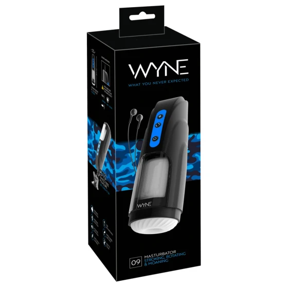 Masturbateur rotatif et va-et-vient avec gémissements WYNE n°09