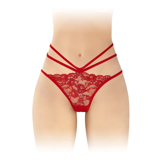 Culotte ouverte Nadia - rouge