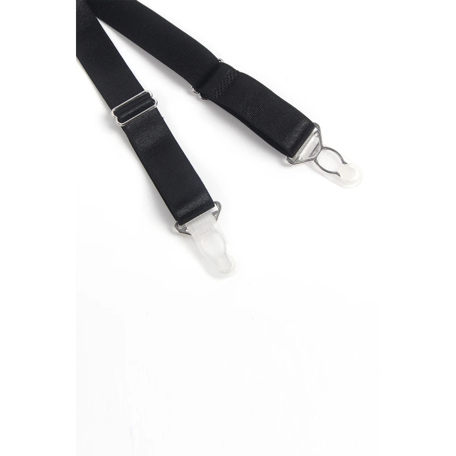 Porte-jarretelles dentelle large Noir - Litolu Lingerie