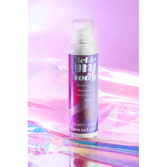 Mousse massage crépitante - fruits de la passion