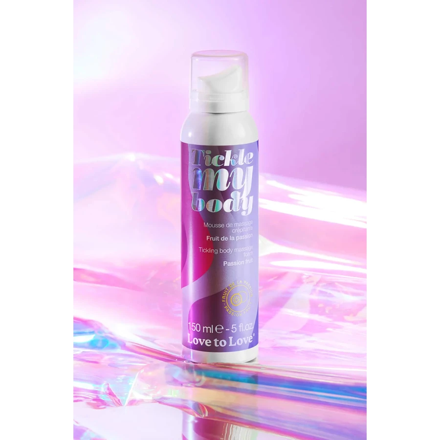 Mousse massage crépitante - fruits de la passion