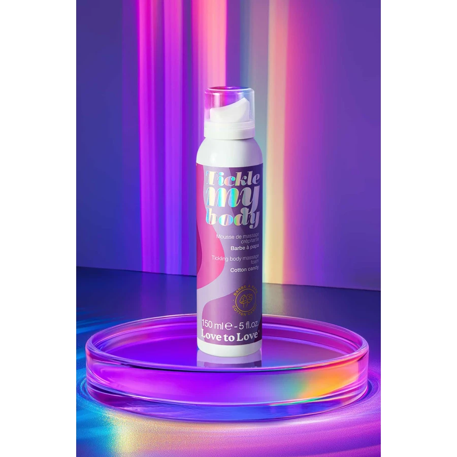 Mousse massage crépitante - barbe à papa