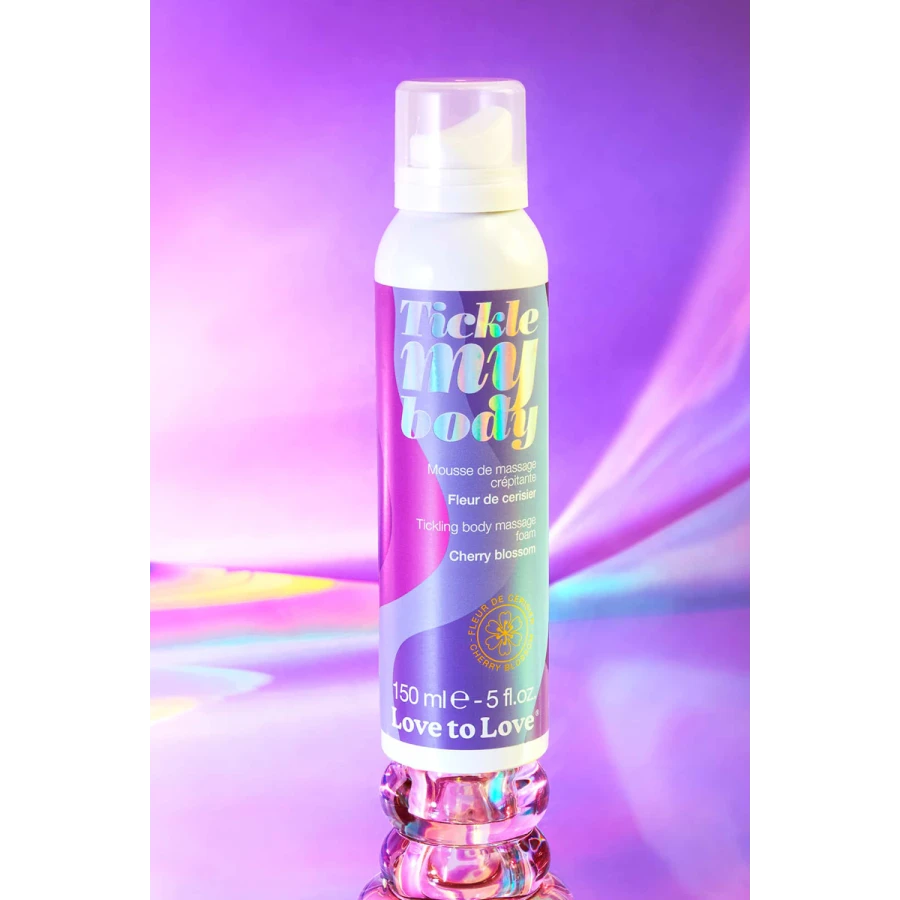 Mousse massage crépitante - fleur de cerisier