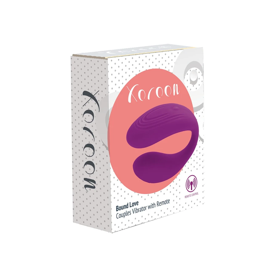 Boîte retail vibro couple Bound Love Xocoon, packaging marque Xocoon