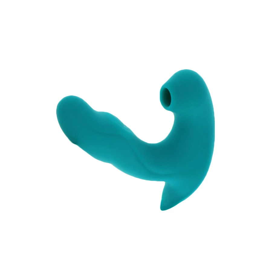 Eternal Love Vibe Xocoon, autre angle de la tige insérable et de l’embout air pulse