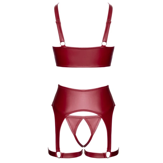 Ensemble seins nus 3 pièces Rouge - Cottelli LINGERIE