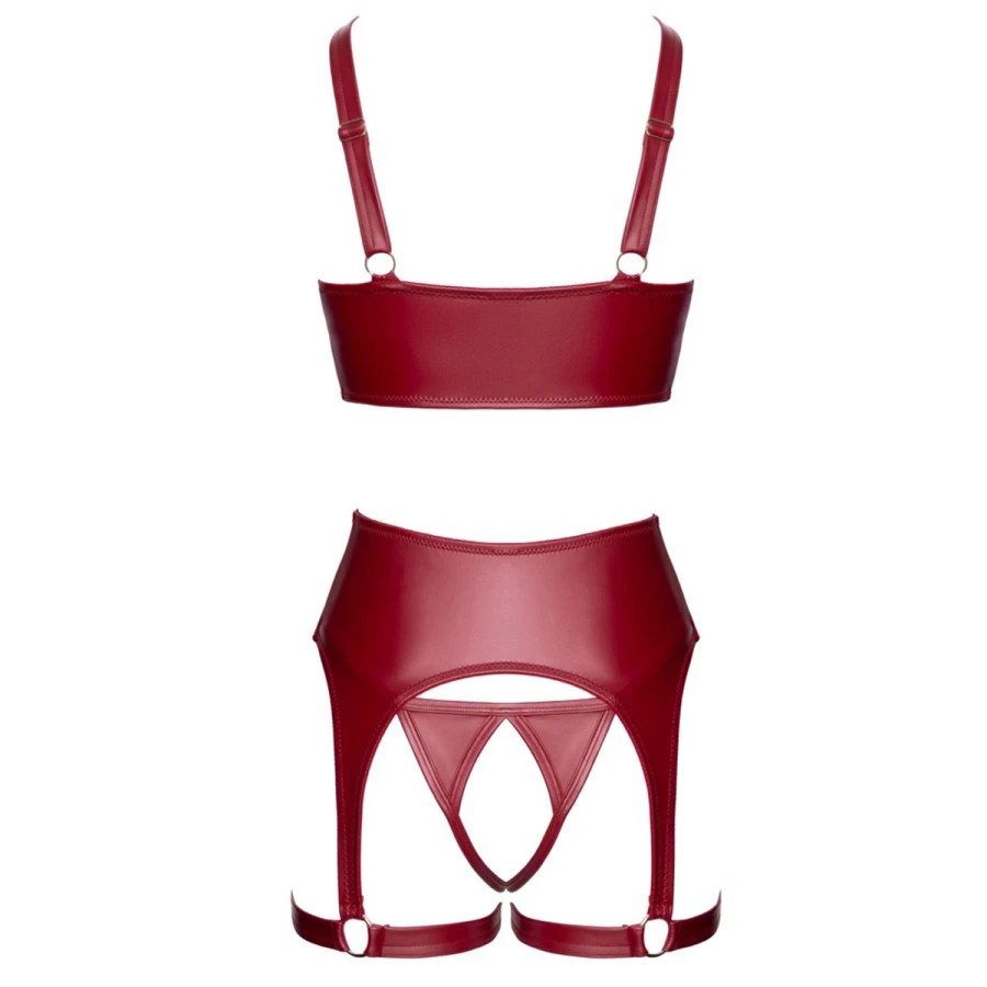 Ensemble seins nus 3 pièces Rouge - Cottelli LINGERIE