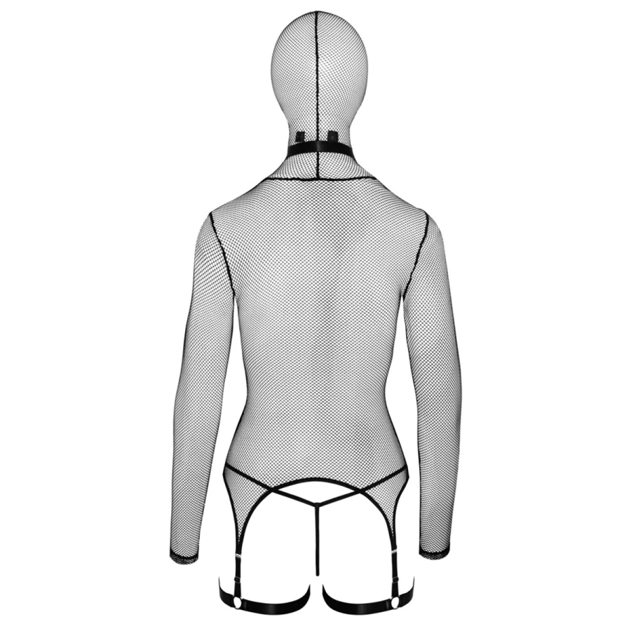 Ensemble lingerie résille et accessoires BDSM - Bad Kitty