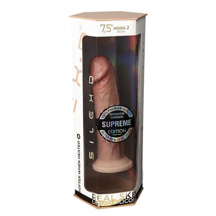 Gode Real Skin Supreme Model 2 flesh 19 cm - SilexD