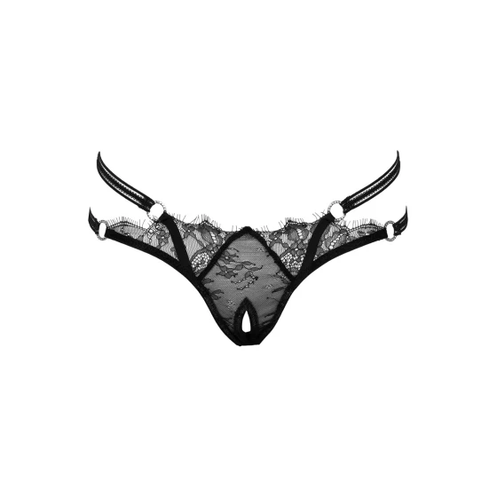 String ouvert Rio noir en dentelle - Cottelli LINGERIE 