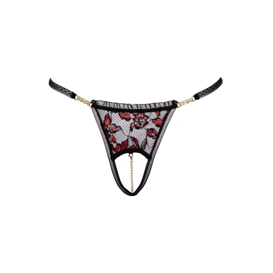 String dentelle ouvert bicolore - Cottelli LINGERIE