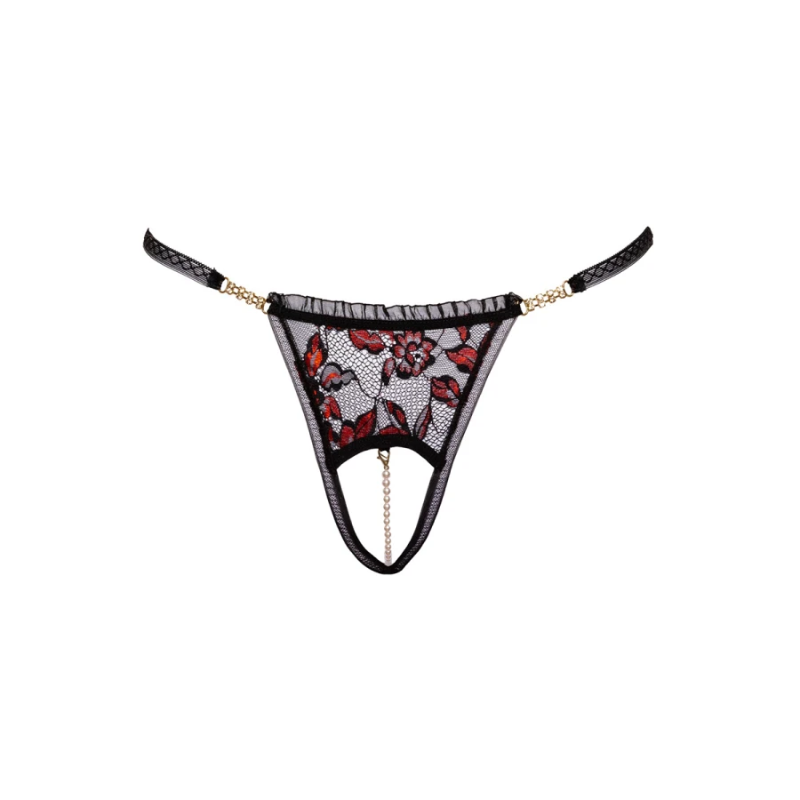 String dentelle ouvert bicolore - Cottelli LINGERIE
