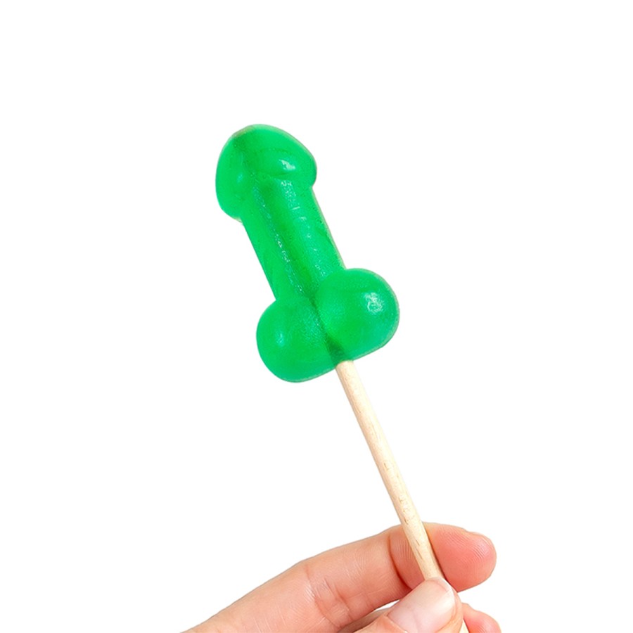 Présentoir de 40 sucettes pénis à la menthe avec effet rafraichissant