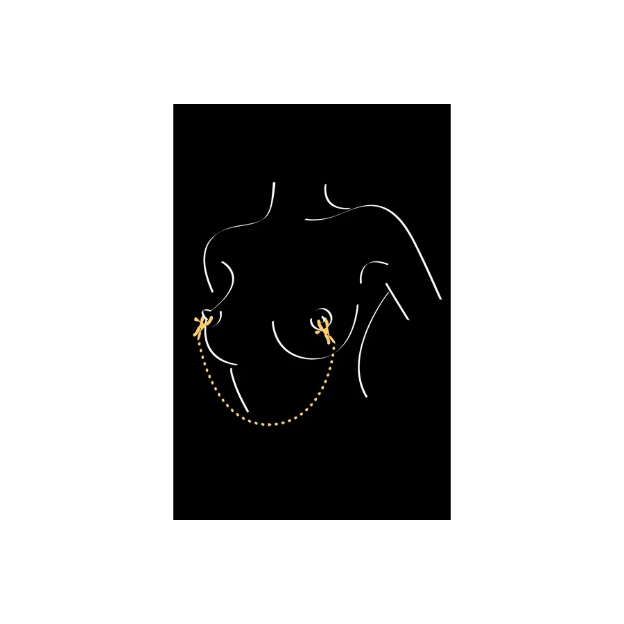 Chaine et pinces à seins Sweet Caress