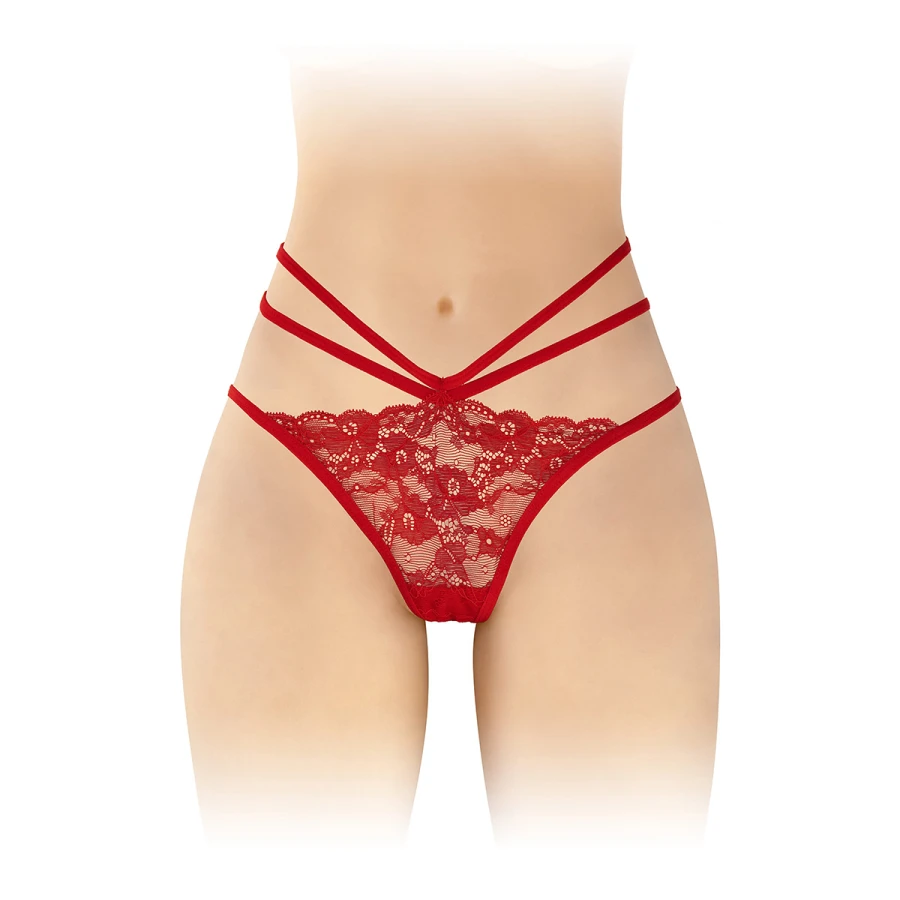Culotte ouverte Nadia - rouge