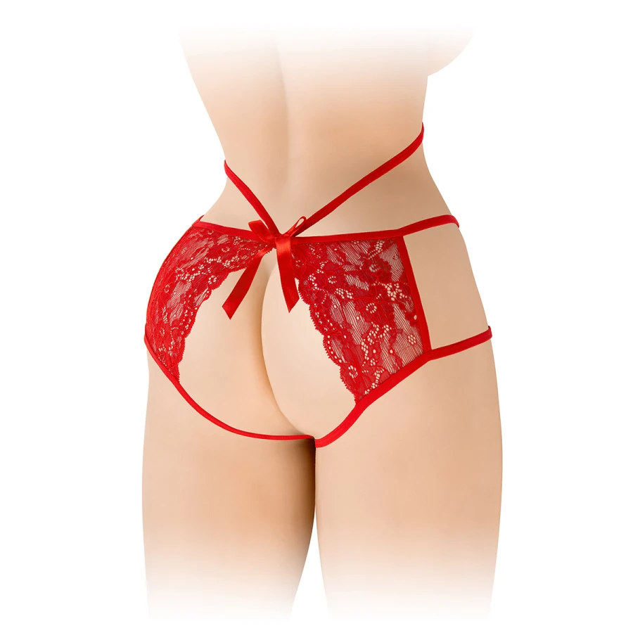 Culotte ouverte Nadia - rouge