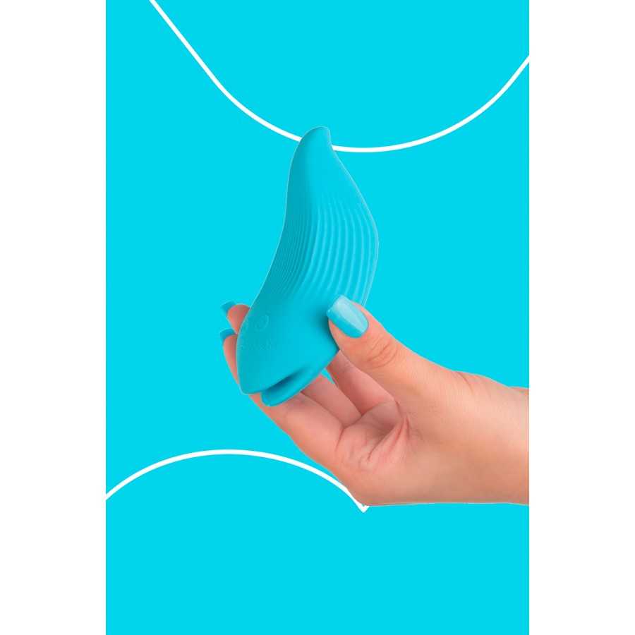 Mini vibro rechargeable DelightfulWave bleu - FairyGasm
