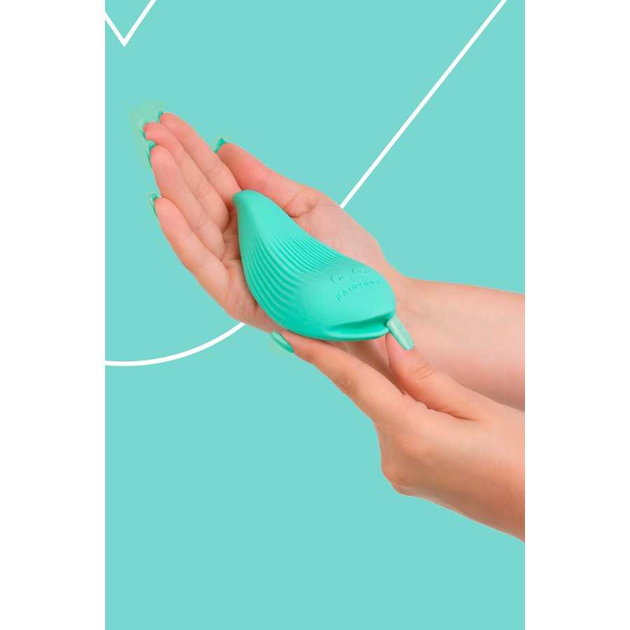 Mini vibro rechargeable DelightfulWave vert - FairyGasm