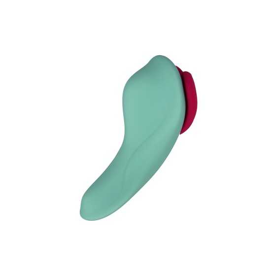 Stimulateur télécommandé de culotte HeartGem vert - FairyGasm