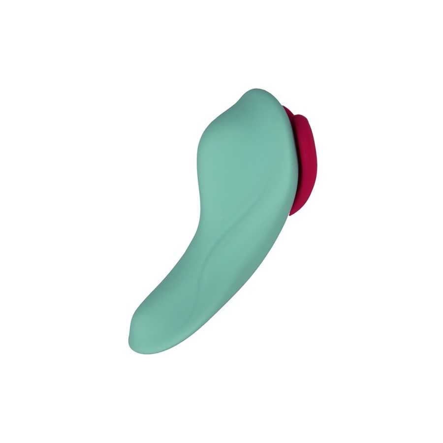 Stimulateur télécommandé de culotte HeartGem vert - FairyGasm