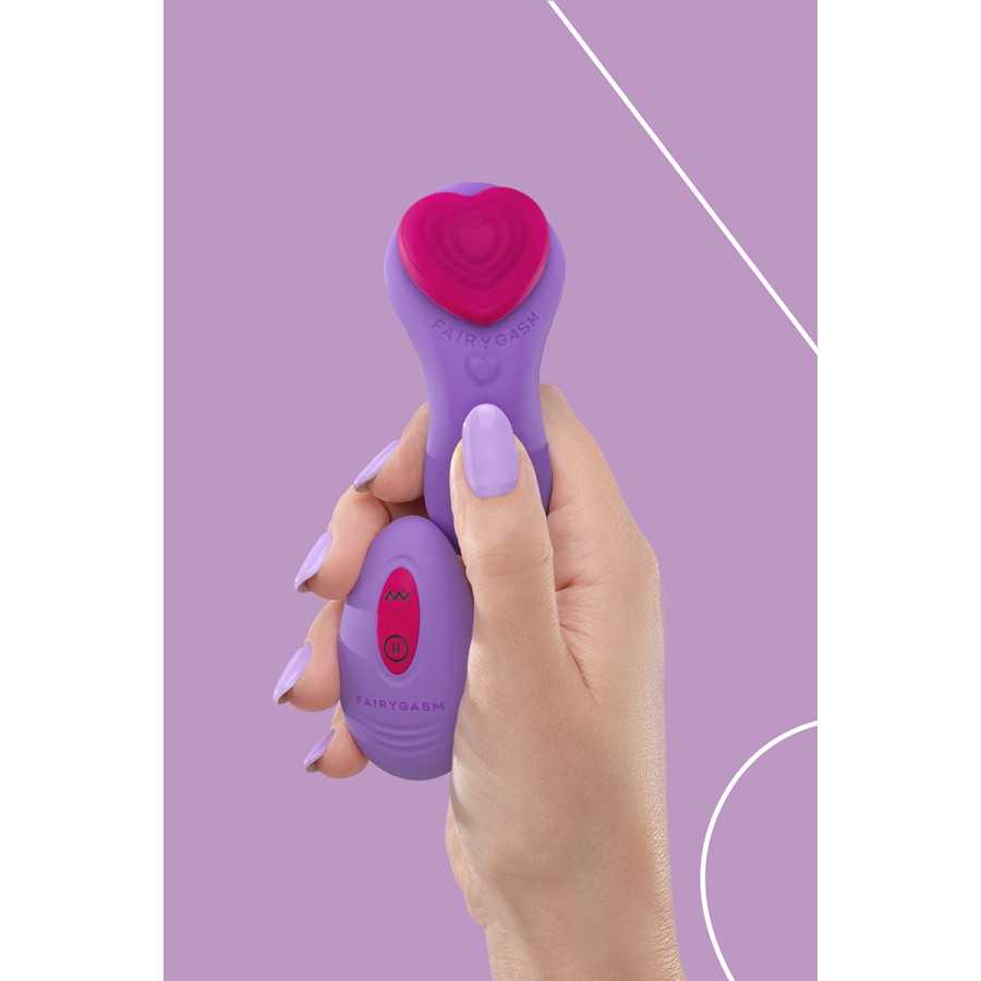 Stimulateur télécommandé de culotte HeartGem violet - FairyGasm