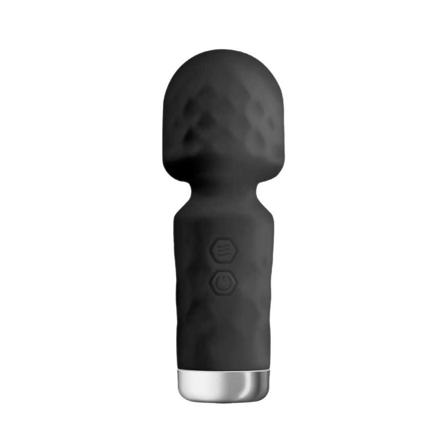 Mini vibromasseur King Wand noir Mini vibromasseur King Wand noir