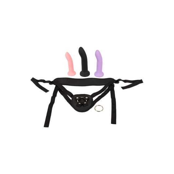 Gode ceinture avec 3 dildos inclus - You2Toys Gode ceinture avec 3 dildos inclus - You2Toys