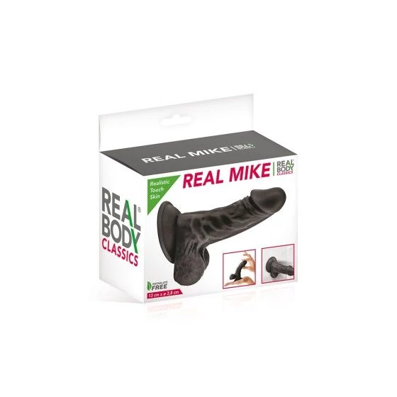 Gode réaliste noir 13 cm - Real Mike Gode réaliste noir 13 cm - Real Mike