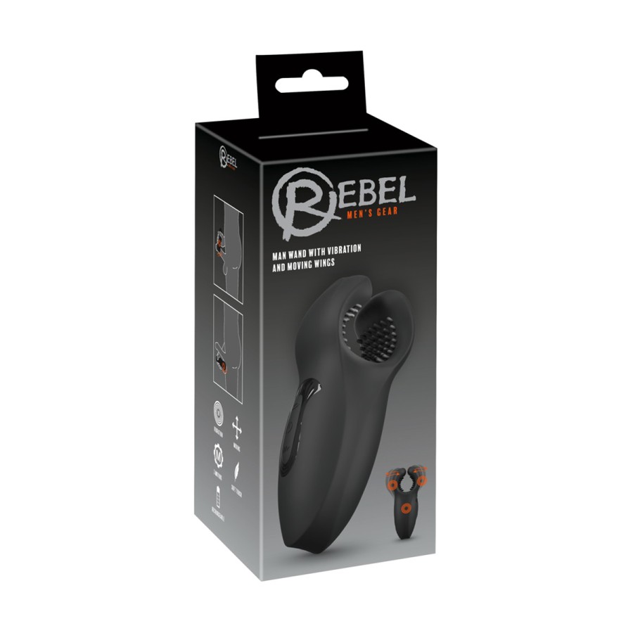 Masturbateur à ailettes vibrantes - Rebel