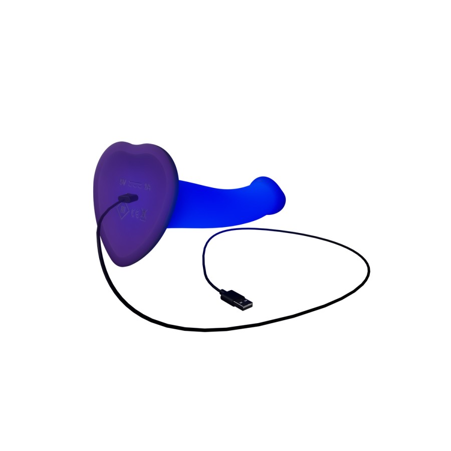 Dildo lumineux violet - Strap-On-Me