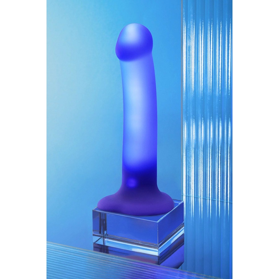 Dildo lumineux violet - Strap-On-Me