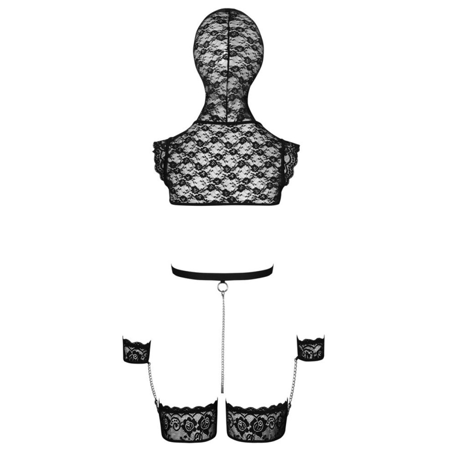 Ensemble de lingerie bondage en dentelle - bad kitty