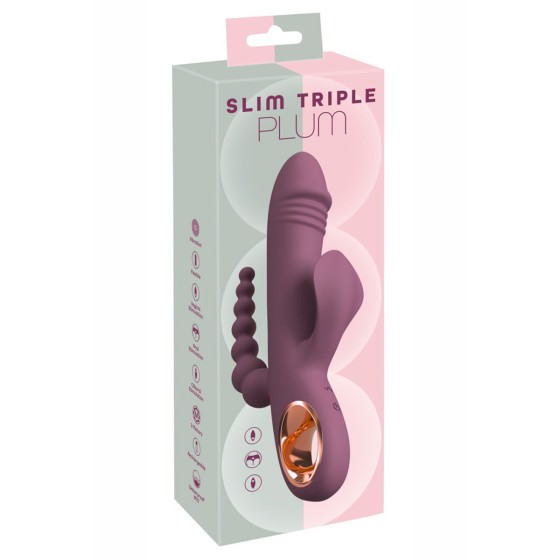 Vibro slim triple plum - You2toys