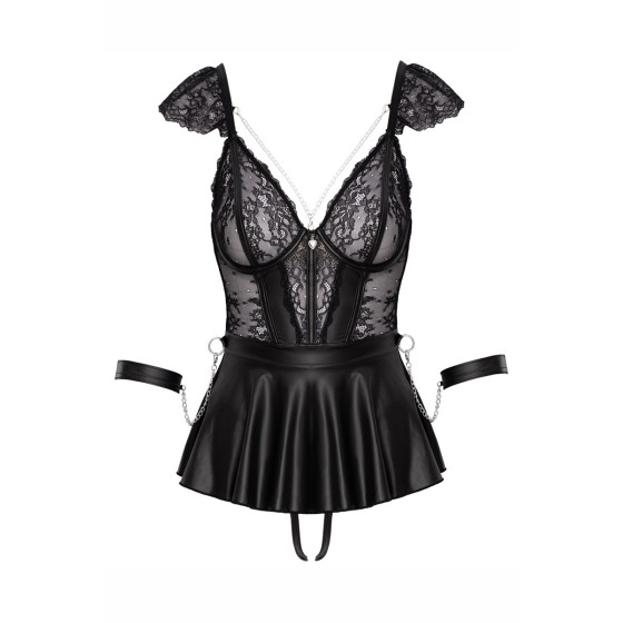 Ensemble 3 pièces lingerie Fetish - Cotelli Bondage