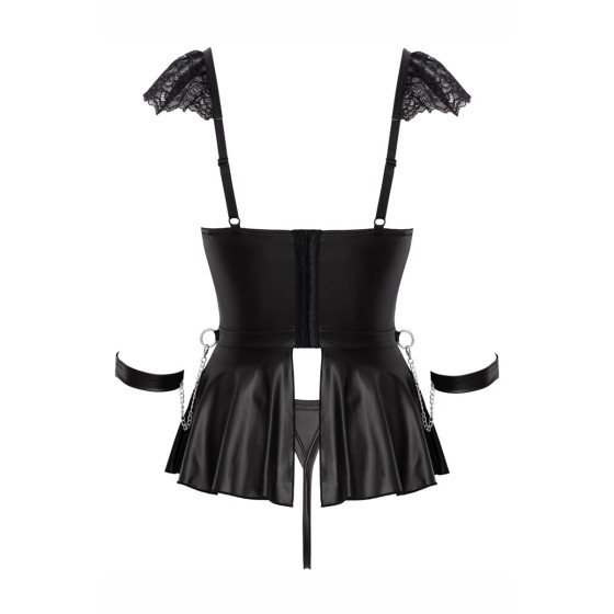 Ensemble 3 pièces lingerie Fetish - Cotelli Bondage
