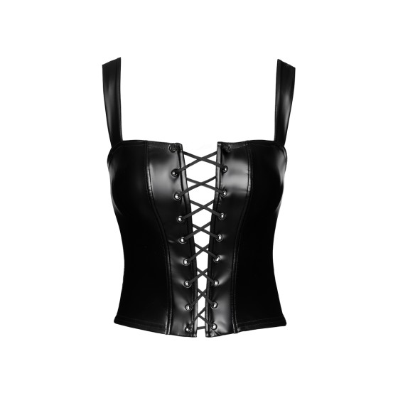 Top style corset Vixen F365 - Noir Handmade