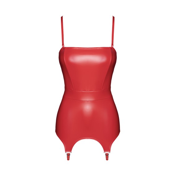 Corset à jarretelles Bombshell F368 - Noir Handmade