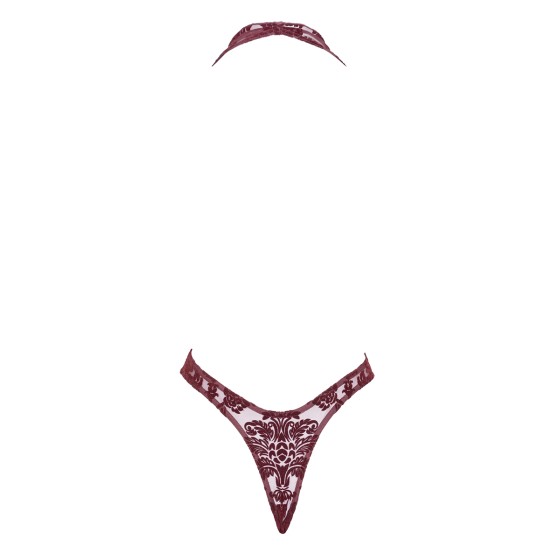 Body en tulle floqué Kink Royal F386 - Noir Handmade Body en tulle floqué Kink Royal F386 - Noir Handmade