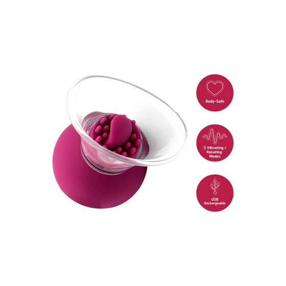 Pompe à clitoris et tétons rotative et vibrante - She.E.O. Pompe à clitoris et tétons rotative et vibrante - She.E.O.