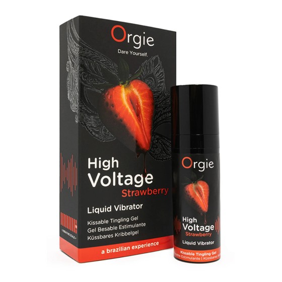 Gel d'excitation High Voltage Liquid Vibrator Fraise - Orgie