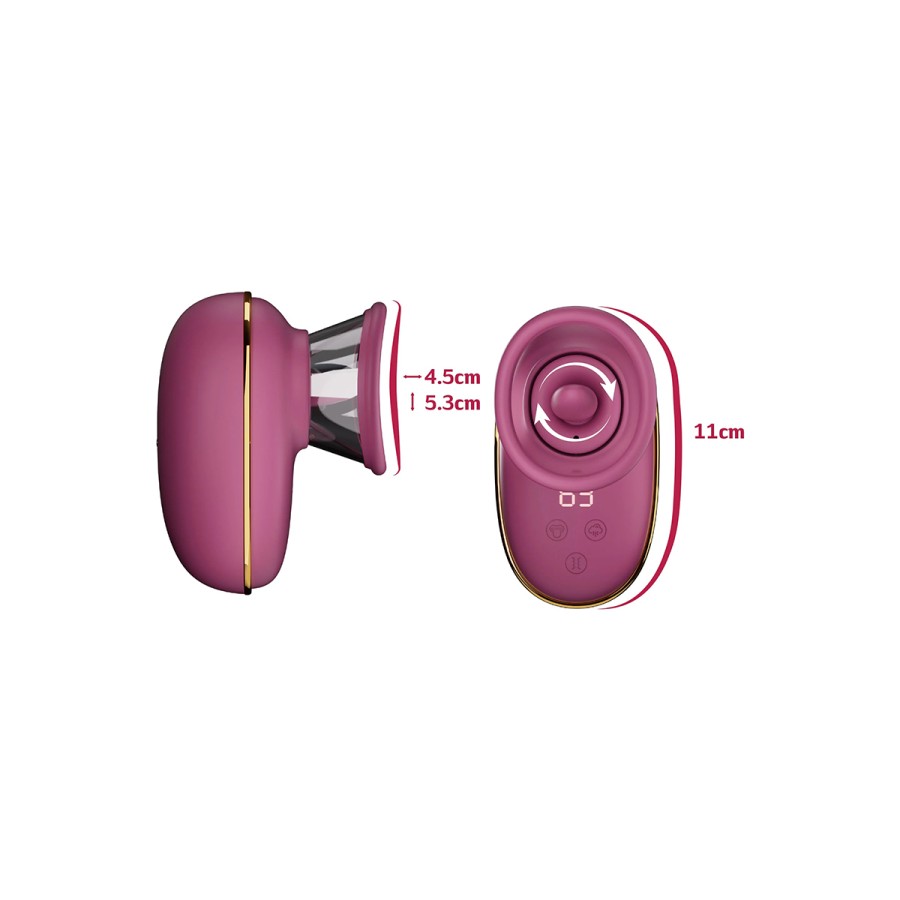 Pompe clitoridienne avec léchage et vibrations - She.E.O