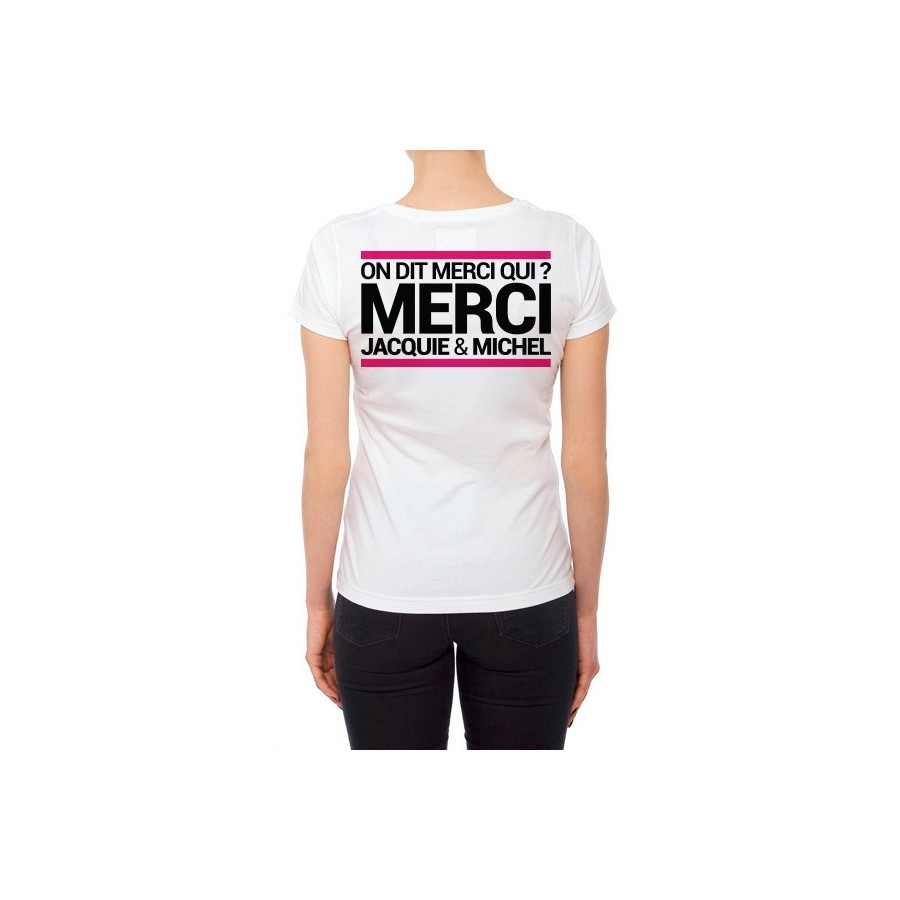 Tee-shirt J&M blanc - spécial femme
