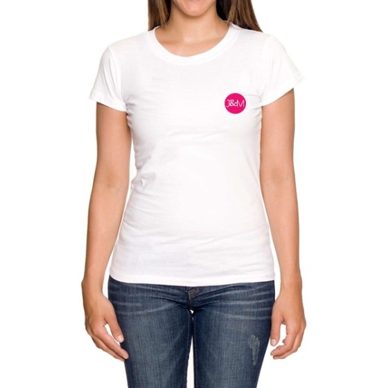 Tee-shirt J&M blanc - spécial femme
