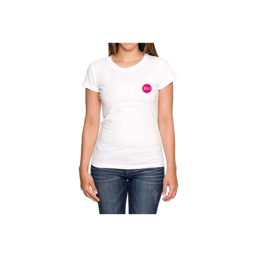 Tee-shirt J&M blanc - spécial femme