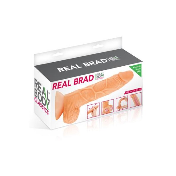 Gode ultra-réaliste 21 cm - Real Brad Gode ultra-réaliste 21 cm - Real Brad