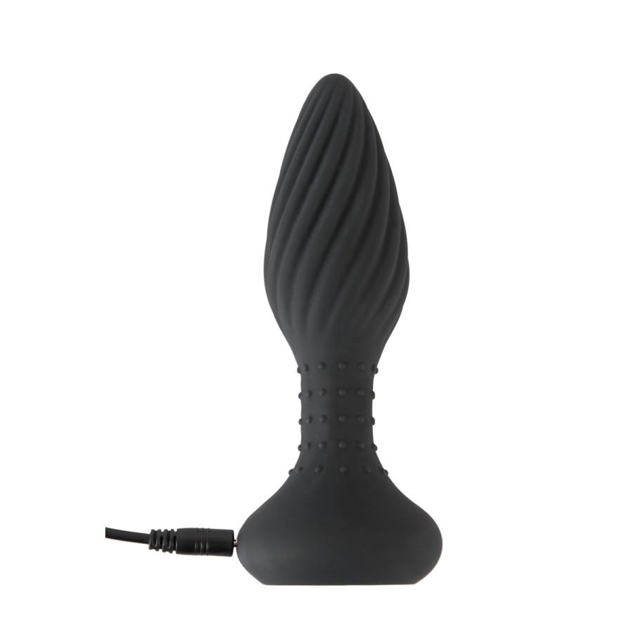 Plug anal vibrant et rotatif télécommandé - Anos
