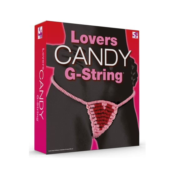 String Bonbon Comestible Femme Cœur Bicolore - Lovers