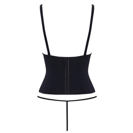 Ensemble corset seins nus noir - Cottelli PARTY 
